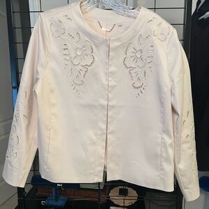 Chicos Cream Women's Jacket sz large